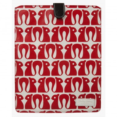 Squirrel Red Leather iPad Sleeve